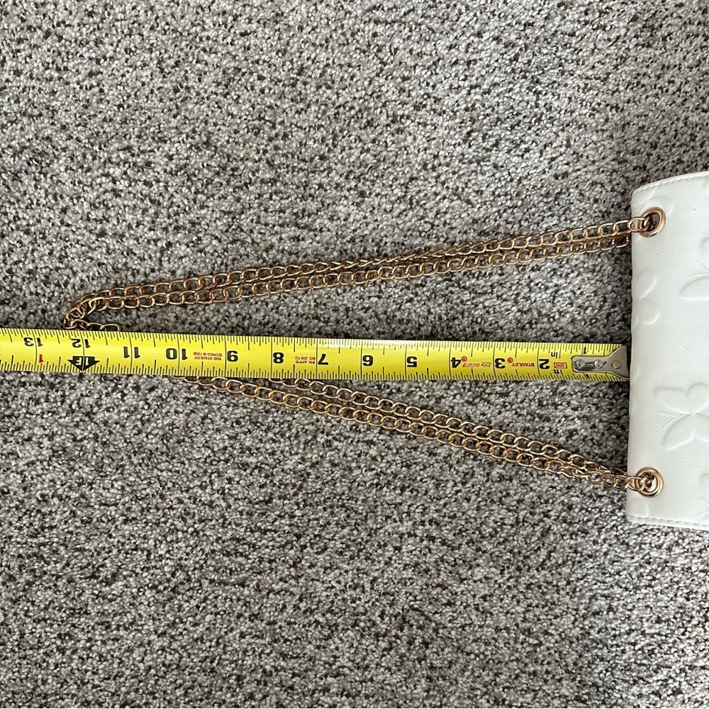 LOVEDREAM Ivory Jelly Flap Bag Butterflies Double Chains Mini Crossbody R $55 - Picture 16 of 16